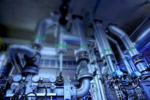 Industrial Steel pipelines and valves